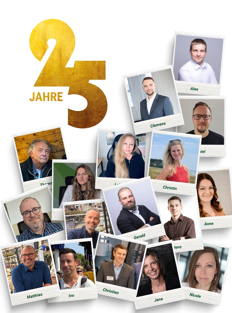 25 Jahre JAEMACOM – Team-Collage